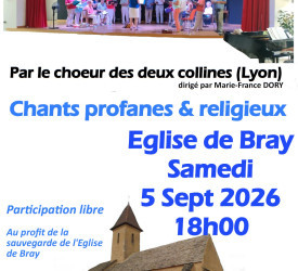 Concert à l'église de Bray