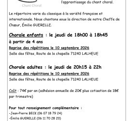 La Chorale Mélimélodie fait sa rentrée !