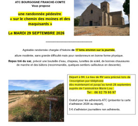 Randonnée accompagnée « sur le chemin des moines et des maquisards »