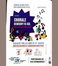 Concert Chorale Demigny Fa sol pour l'association Handi'Potes