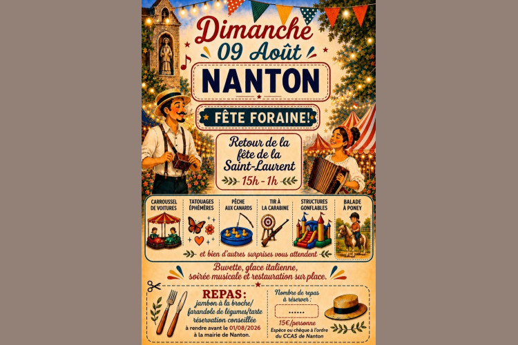 Crédits photo : Mairie de Nanton - Généré par l'IA